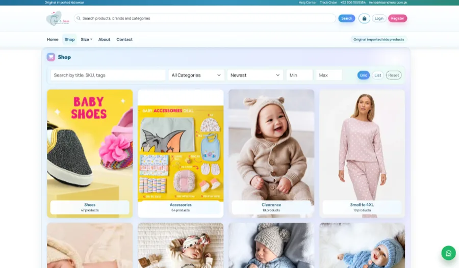 His & Hers Storefront Screenshot